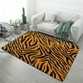 thumbnail image 1 of Animal Zebra Print Carpet Soft Comfy Rug for Home Living Room Bedroom Area Rug Non-slip Doormat Decor, 1 of 7