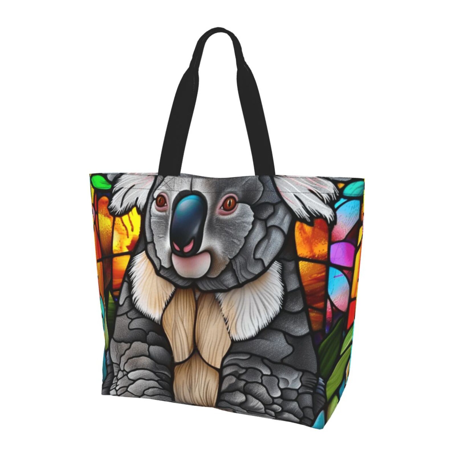 Animal art Canvas Tote Large casual shoulder bag Tote reusable