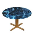 Animal art Round Fitted Table , Waterproof Elastic Outdoor Tablecloth