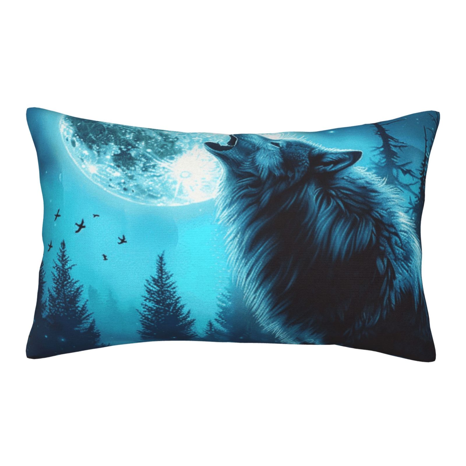 Animal art painting Waist pillow case Decorative large pillow case with