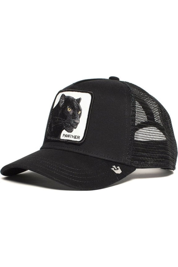 Animal baseball cap cartoon sunscreen mesh embroidery truck driver Black Panther cock wolf hat