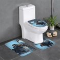 Animal closeup Bathroom Decot Bathroom Rug Sets 3 Piece Toilet mat