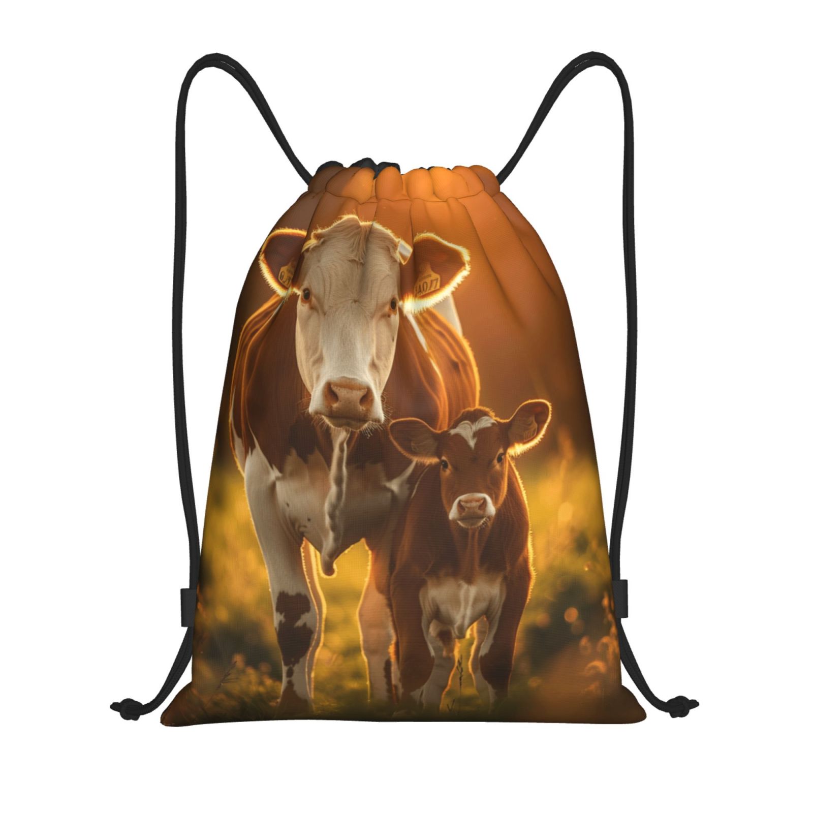 Animal closeup Drawstring Backpack Sports Swimming bag Fitness bag