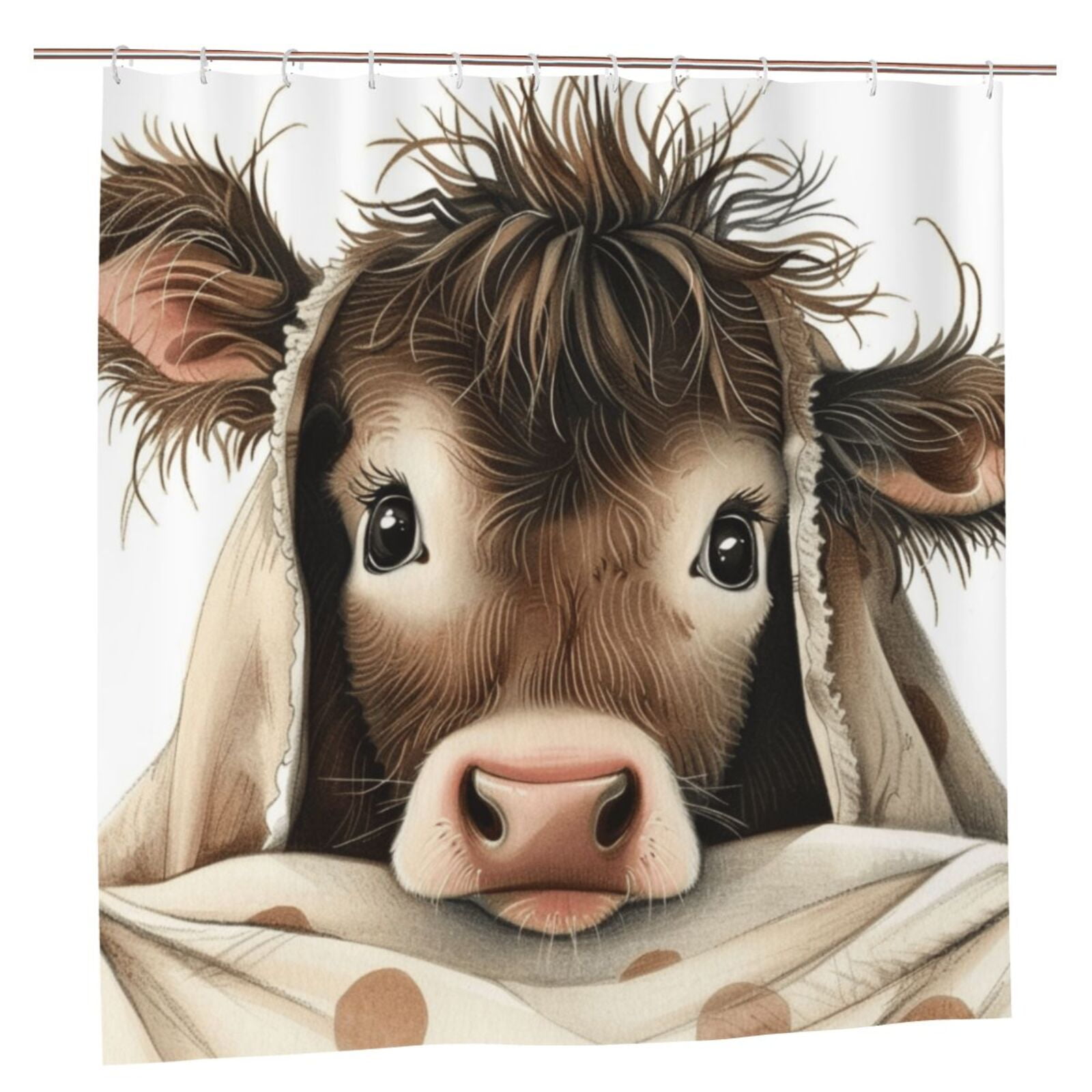 Animal closeup Shower Curtain Shower Curtain Waterproof Fabric