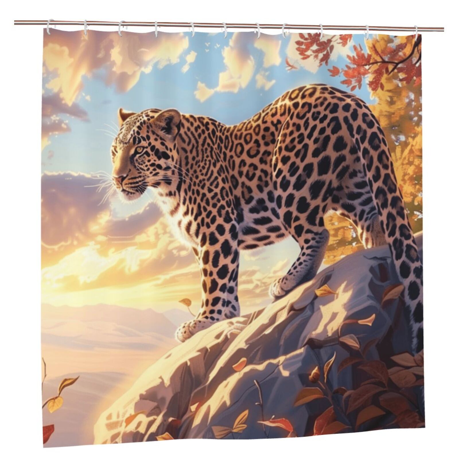 Animal closeup Shower Curtain Shower Curtain Waterproof Fabric