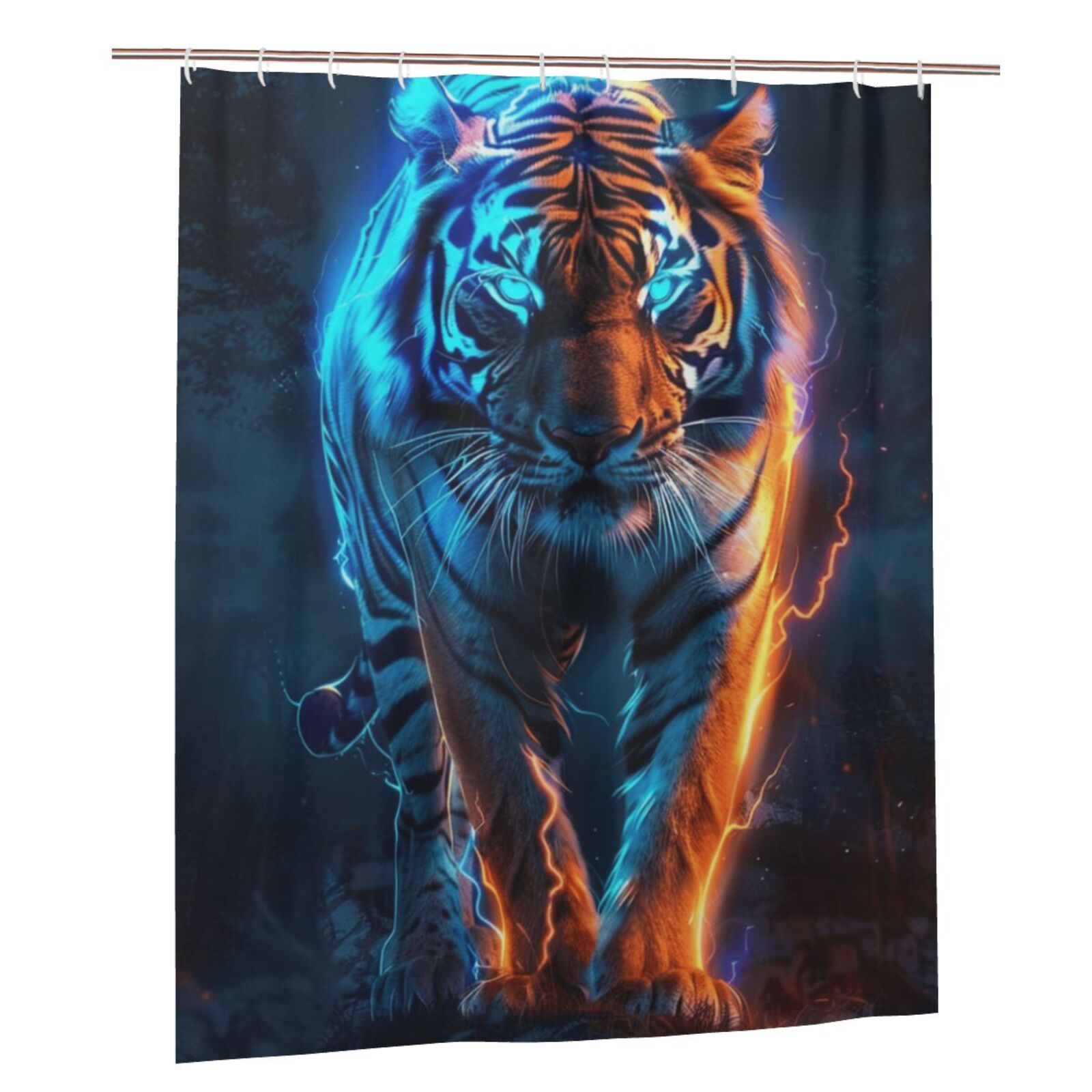 Animal closeup Shower Curtain, Waterproof Fabric Shower Curtain for