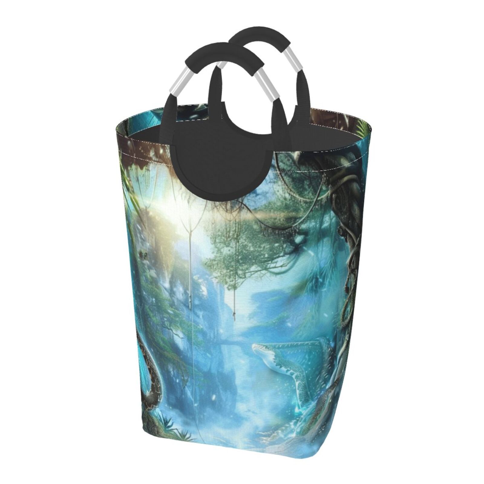 Animal closeup laundry bag, machine washable dirty laundry storage bag