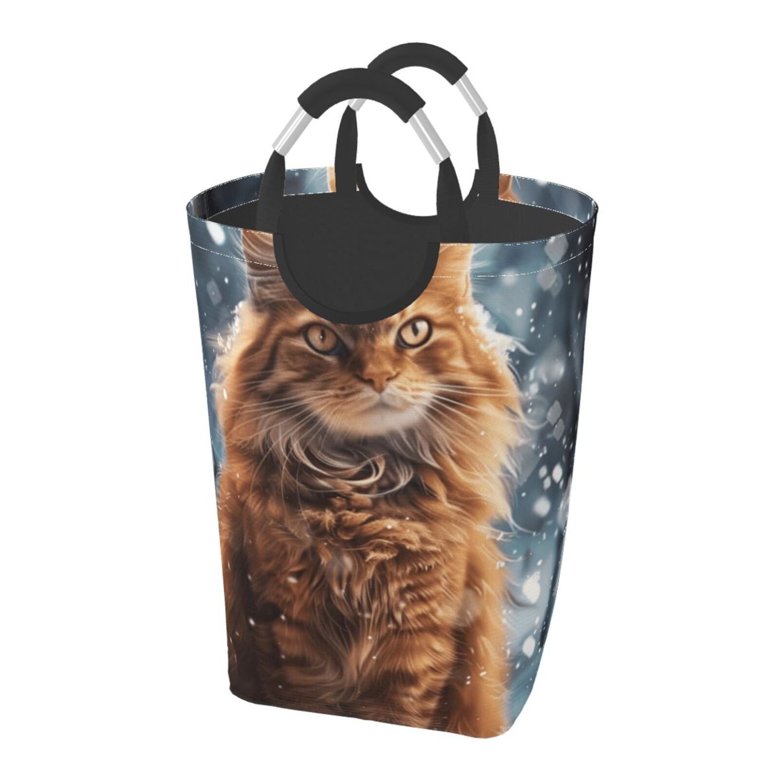Animal closeup laundry bag, machine washable dirty laundry storage bag