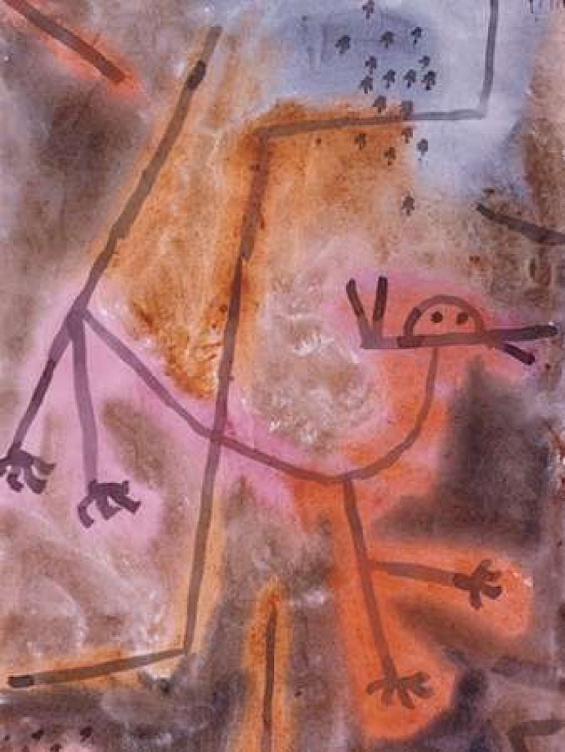 Animal (detail) Canvas Art - Paul Klee (22 x 28)