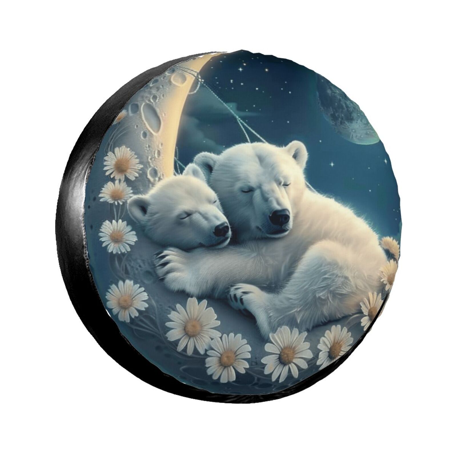 Animal fantasy in flowers The spare tire cover is suitable for trailers
