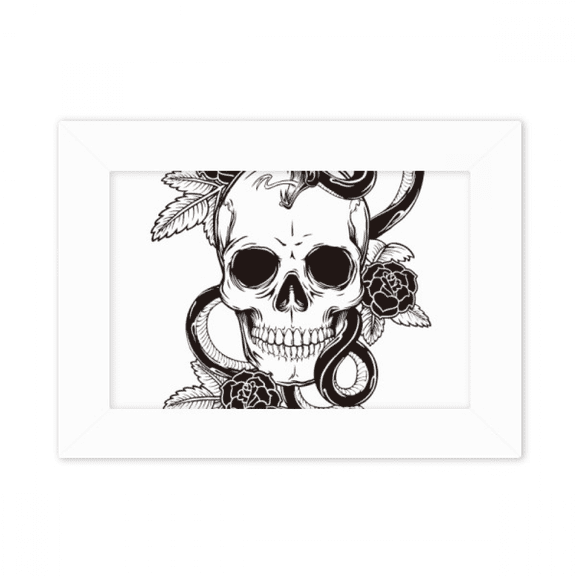 Animal l Snake Sketch Pattern Photo Mount Frame Picture Art Painting Desktop 5x7 inch