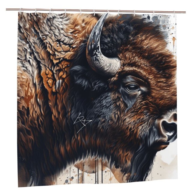 Animal painting art Shower Curtain Waterproof Fabric Shower Curtains