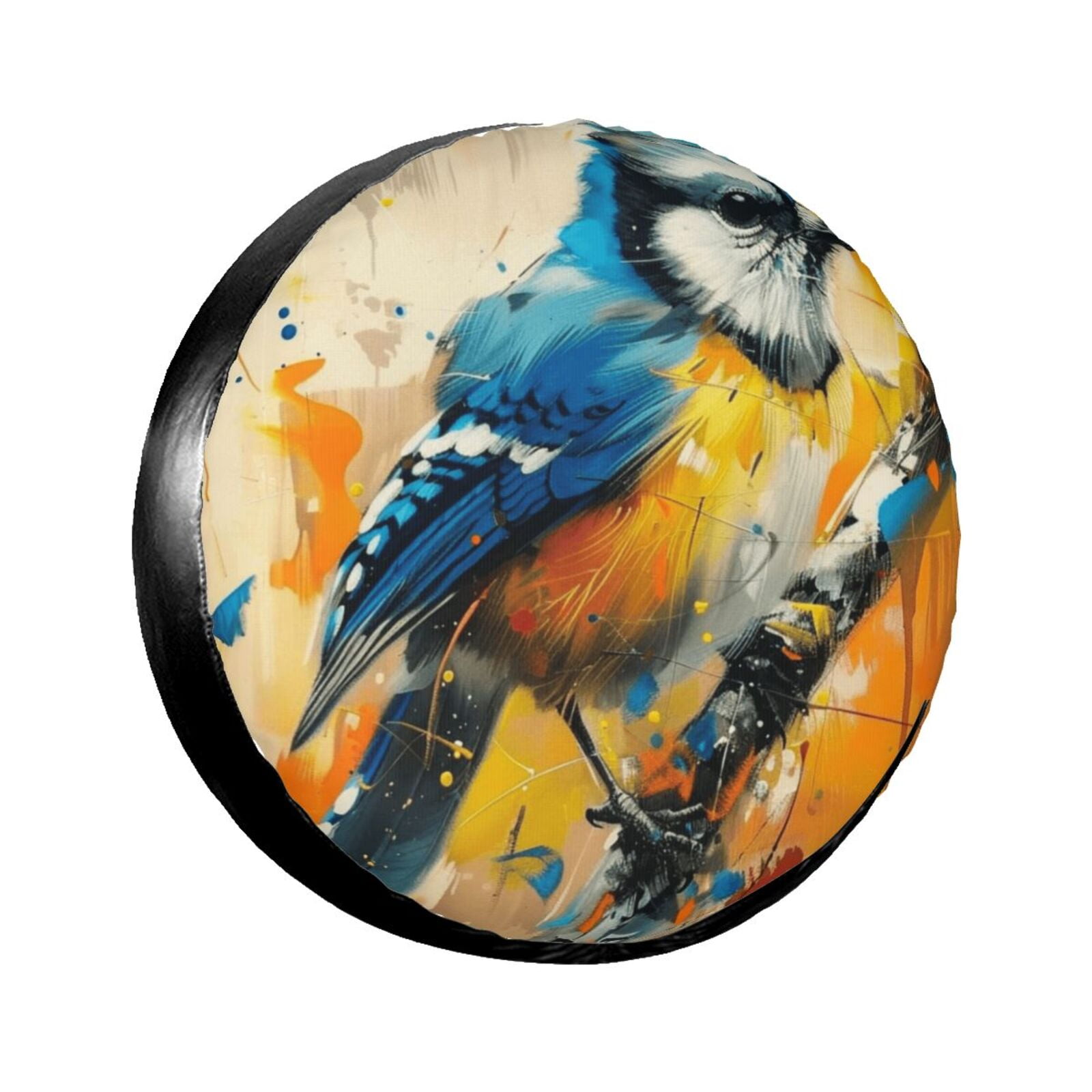 Animal painting closeup Spare tire cover, weather proof wheel