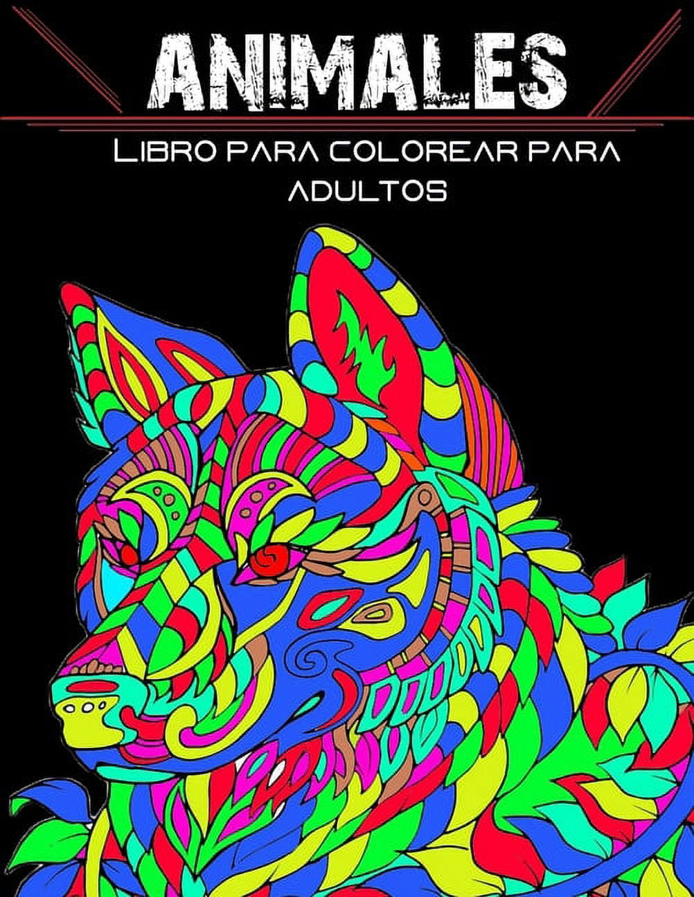 Animales Libro Para Colorear Para Adultos : 60 Fantásticos