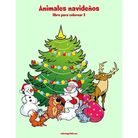 Animales Navideños Animales navideños libro para colorear 2, Book 2, (Paperback)