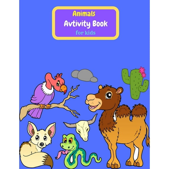 Animals Activity Book for Kids, (Paperback)