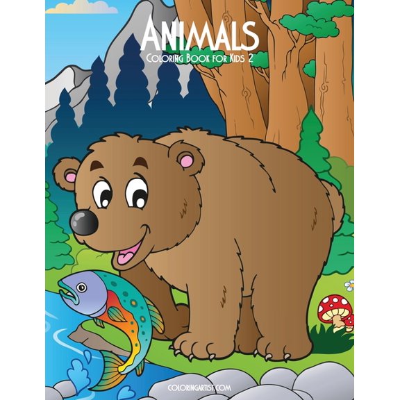 Animals Animals Coloring Book for Kids 2, Book 2, (Paperback)