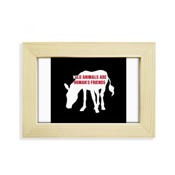 Animals Are Humans Friends Desktop Decorate Photo Frame Picture Art Painting 5x7 inch