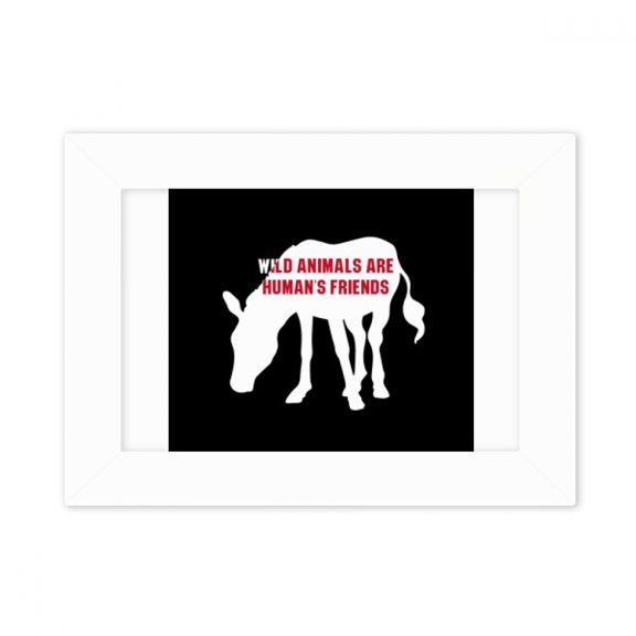 Animals Are Humans Friends Photo Mount Frame Picture Art Painting Desktop 5x7 inch