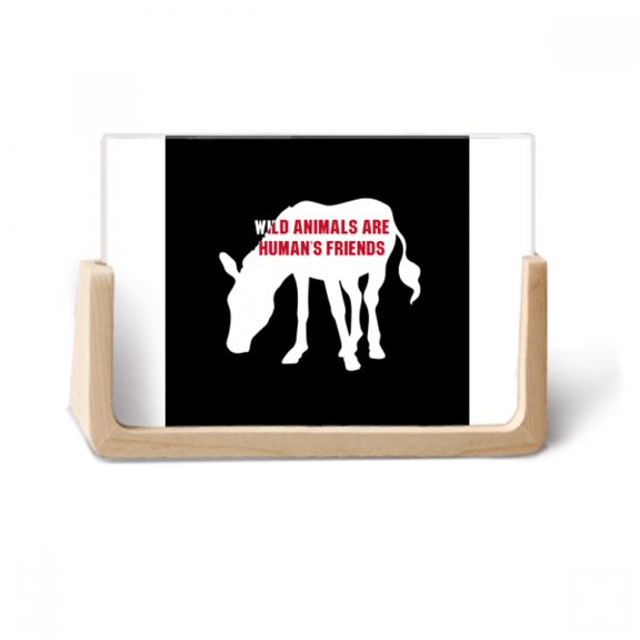 Animals Are Humans Friends Photo Wooden Photo Frame Tabletop Display