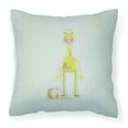 thumbnail image 1 of Animals Art Alphabet Design Fabric Decorative Pillow, 1 of 4