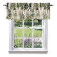 Animals Bear Deer Fox Rabbit Valances for Windows,Kitchen Valance Rod ...