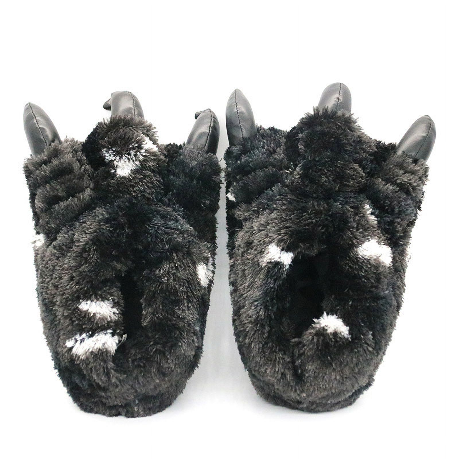 2024 Chunky Warm Bear Paw Slippers for Home Husband Creative Funny