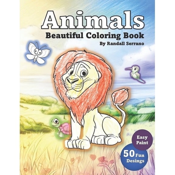 Animals Beautiful Coloring Book, (Paperback)