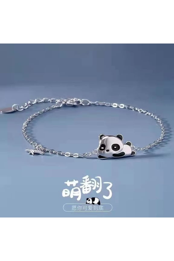 Animals Bracelet: Panda-Themed Bracelet Adjustable - Copper Animal & Bamboo Charm Anklet Wrist Jewelry Fashionable For Festivals Women Girls