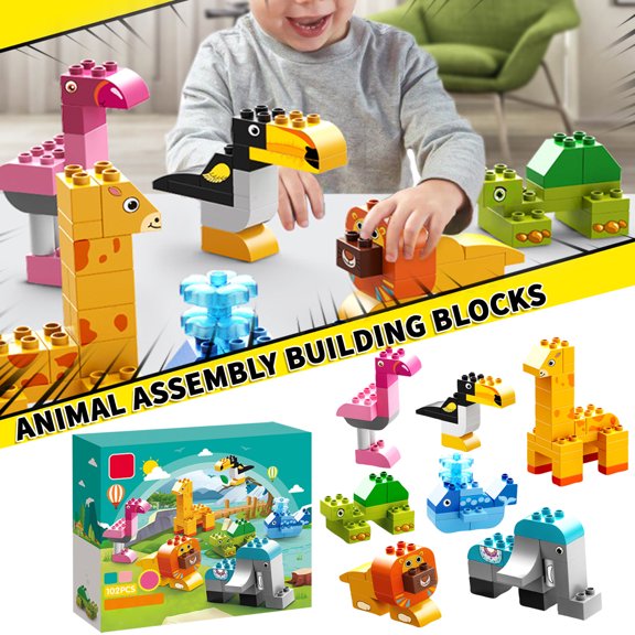 Animals Building Blocks, Educational Toy Classic Bricks Building Blocks, Compatible Animal Building Bricks, Birthday Gift for Teens