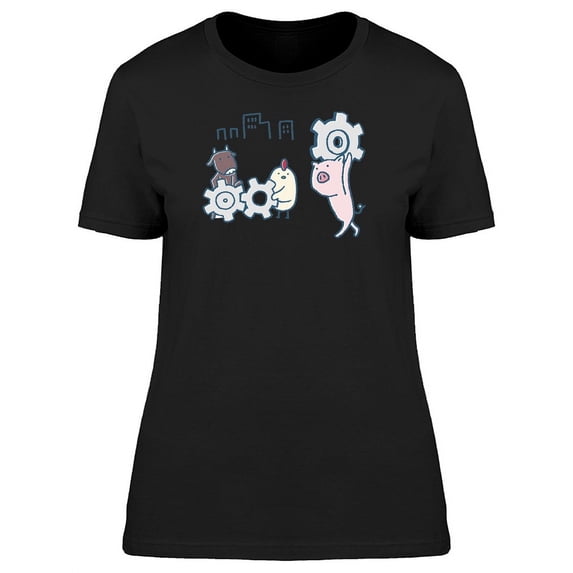 Animals Carrying Gears T-Shirt Women -Image by Shutterstock, Female Medium