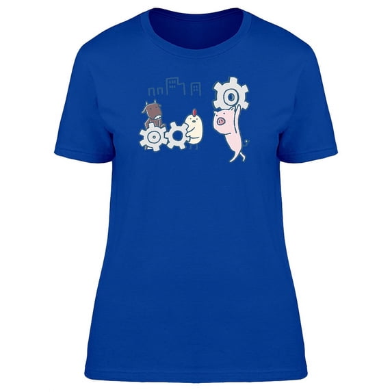 Animals Carrying Gears T-Shirt Women -Image by Shutterstock, Female Medium
