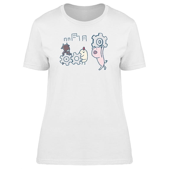 Animals Carrying Gears T-Shirt Women -Image by Shutterstock, Female x-Large