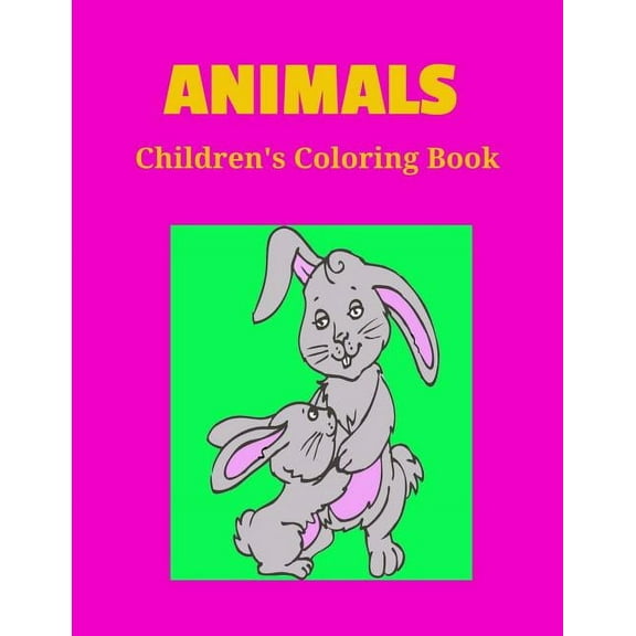 Animals: Children's Coloring Book, (Paperback)