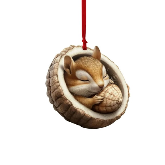 Animals Christmas Ornaments Christmas Tree Animals Print Acrylic Ornaments Forest Animals Decorations Christmas Decorations Souvenir Gifts