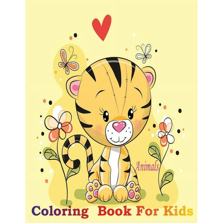 Animals Coloring Book For Kids Ages 4-8
