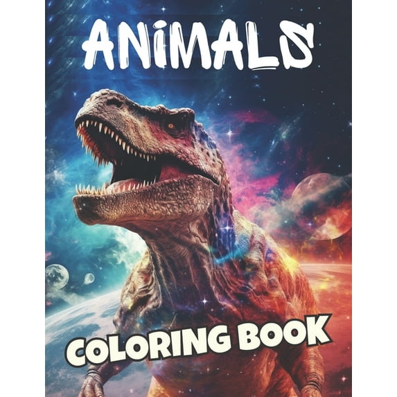 Animals: Coloring Book, (Paperback)