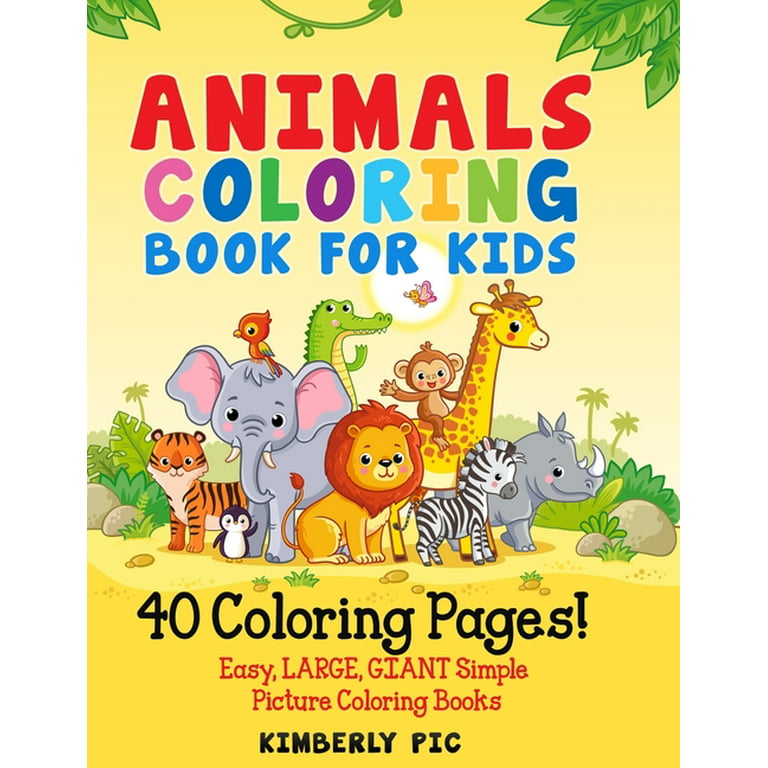 Endangered Animals Creative Coloring Books for Kids Ages 4-8, Easy Giant  Coloring Pages For Preschool and Kindergarten, Birthday Party Gifts  Classroom