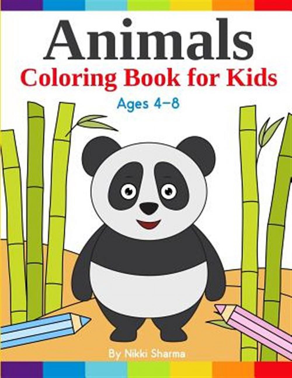 Animals Coloring Book for kids: Easy, Fun and Relaxing Coloring pages ...