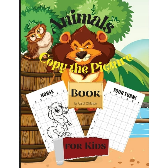 Animals Copy the Picture Book for Kids : Fun How to Draw Animals book for kids, 100 pages copy the picture 8.5 x 11 inches paperback (Paperback)