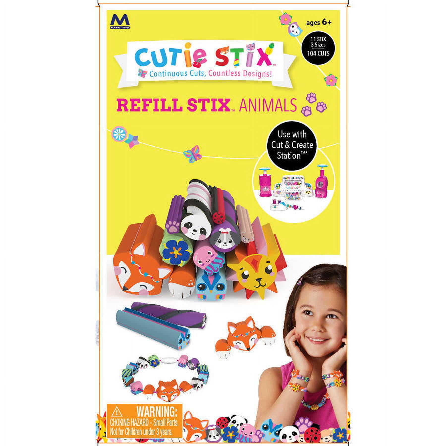 John Adams | Cutie Stix Refill Happy Pack: to use with The Cutie Stix  Creation Set and Creative Workshop | Arts & Crafts | Ages 6+
