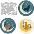 thumbnail image 1 of Animals Cutting Dies Owl Leopard Wolf Embossing Stencil Template Carbon Steel Die Cutting Template Metal Crafting Dies Cutting for Card Making Scrapbooking Photo Album Decor, 1 of 9
