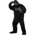 thumbnail image 1 of Animals Gorilla Fancy-Dress Costumes for Adults with Black Fur Bodysuit, Plus Size, 1 of 3