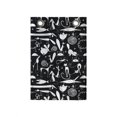 thumbnail image 1 of Animals Hanging Pocket Organizer, Funny Motifs Surreal Shapes in Monochrome Style Rabbits Snakes Dogs, Printed Polyester Storage Bag with Pockets, 14" x 20", Charcoal Grey and White, 1 of 2