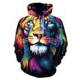 thumbnail image 1 of Animals Lion Tiger Men's Women New Sweatshirt Hoodie Men's Plus Size Sweatshirt Hooded Sweatshirt 3d Printed Street Men's Cloth, 1 of 6