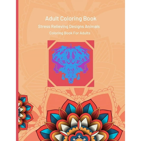Animals Mandala: Animals Mandala : Coloring Book For Adults (Series #5) (Edition 5) (Paperback)