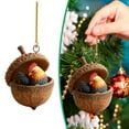 thumbnail image 1 of Animals Nut Christmas Ornaments, 2D Animal Nut Pendant Christmas Tree Decoration, Acrylic Animal-Shaped Hangings, Multi-Purpose Holiday Tree Decor, Multi-Use for Trees, Wreaths, 1 of 5