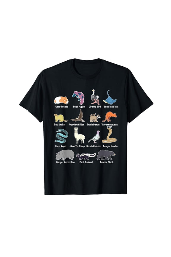 Animals Of The World - Rare Exotic Animals Funny Memes Gift T-Shirt