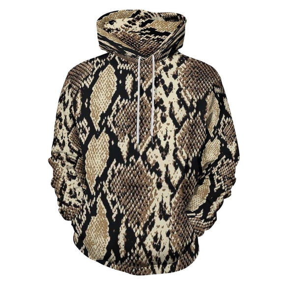 Animals Print Men's Women Vintage 3D Hooded Sweatshirt - All-Season Loose Fit Streetwear