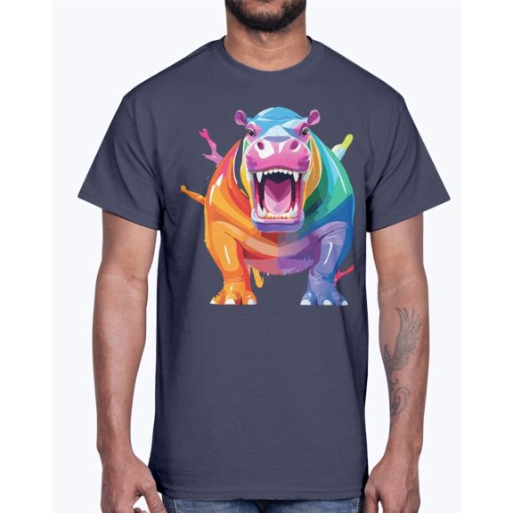 Animals Shirt, Tee Shirt with Hippo